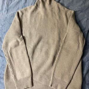 Banana Republic Men's Taupe Turtleneck Sweater
